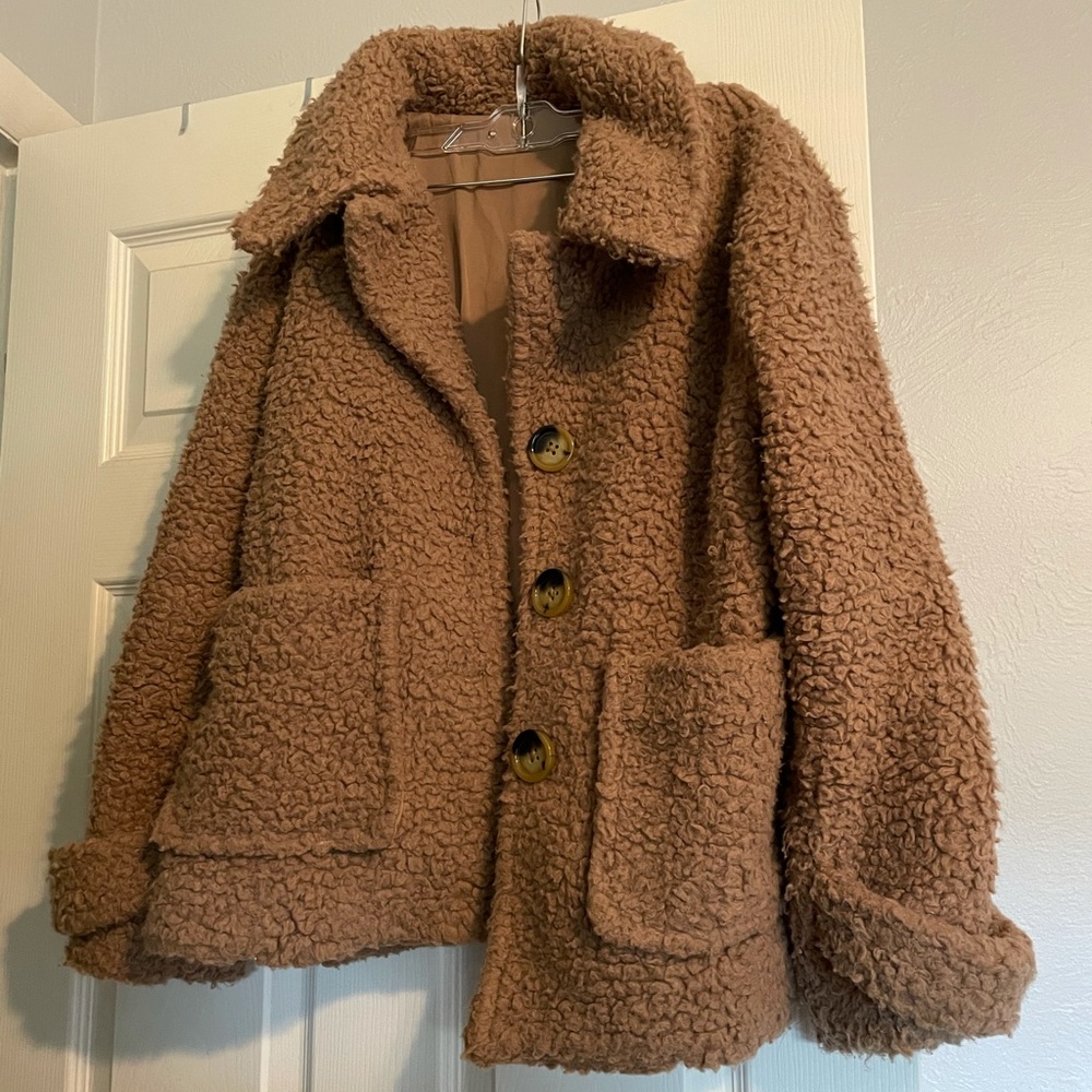 Free People So Soft Teddy Coat
